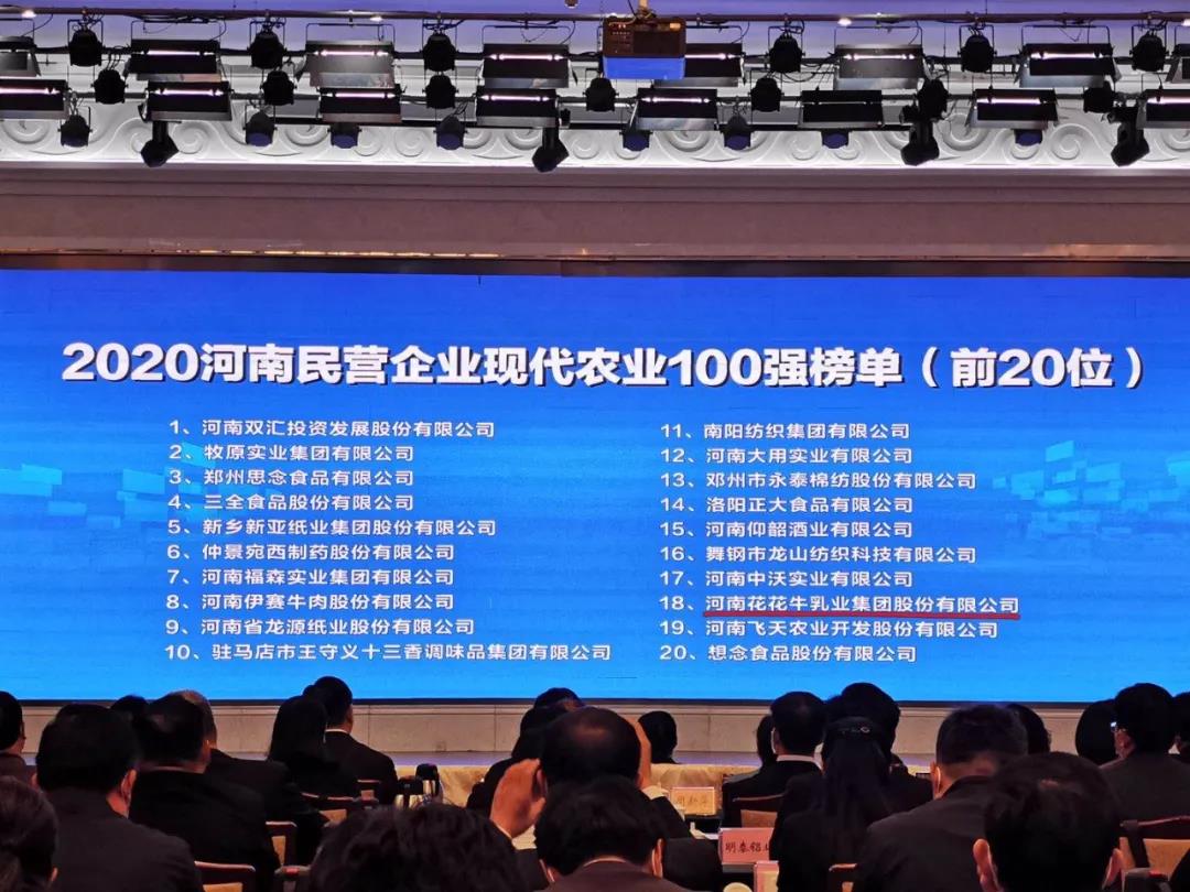 快讯 | 2020河南民营企业100强发布 完美体育在线(中国)唯一官方网站荣获“河南民营企业现代农业100强”、“河南民营企业社会责任100强”双荣誉